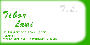 tibor lami business card